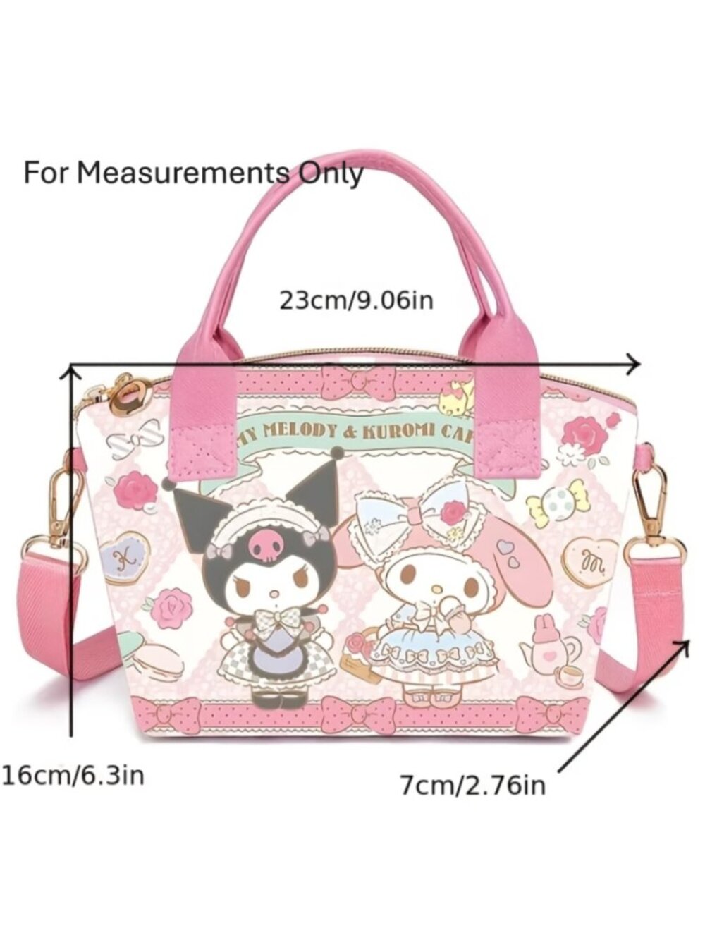 Hello Kitty Apple Handbag Crossbody Purse Cute Cartoon Shoulder Bag Women Girls - Picture 3 of 3